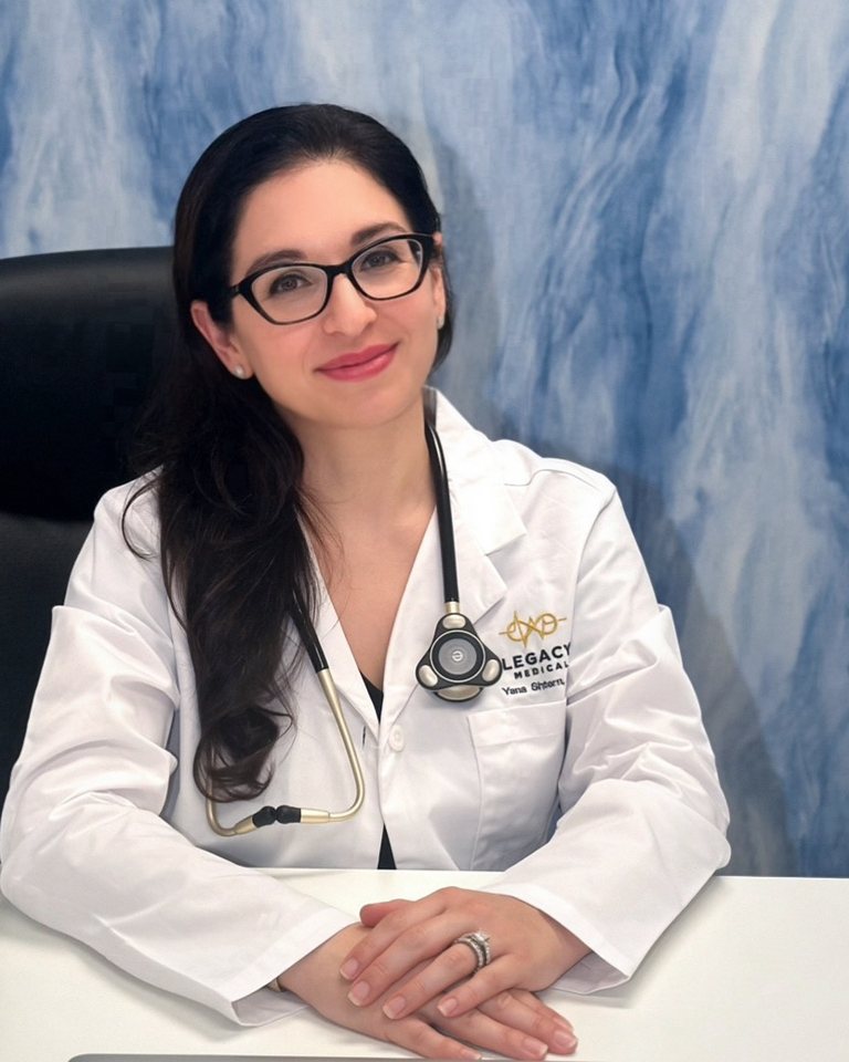 Dr. Yana Shtern at her desk at Legacy Medical