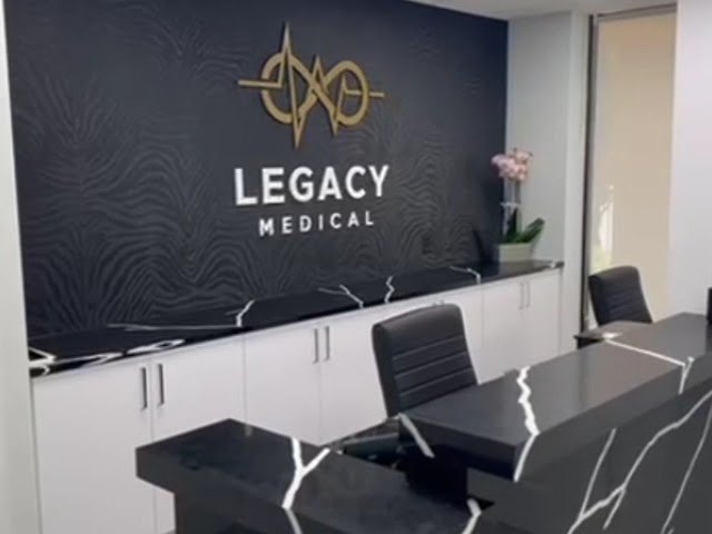 The front desk at Legacy Medical in Palm Beach Gardens